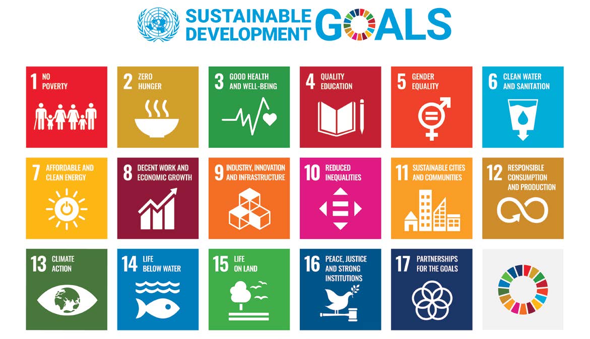 United Nations Sustainable Development Goals wheel graphic